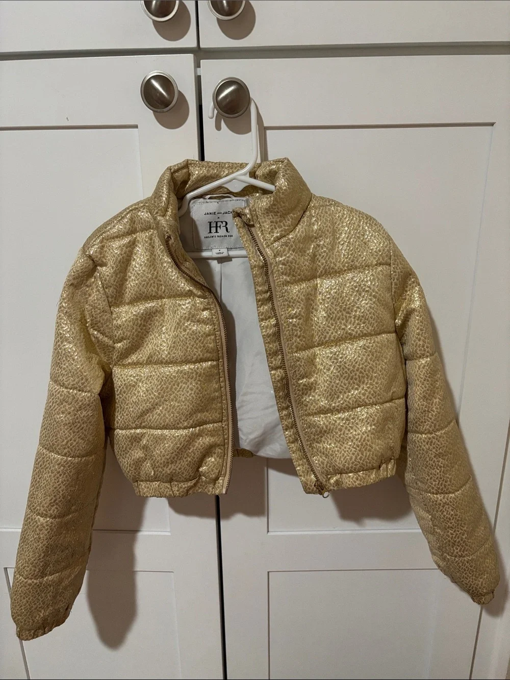 Janie and Jack x Harlem's Fashion Row Metallic Puffer Jacket